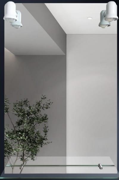 Espejo 60 x 90 rectangular c/repisa y 2 luces - FELGER