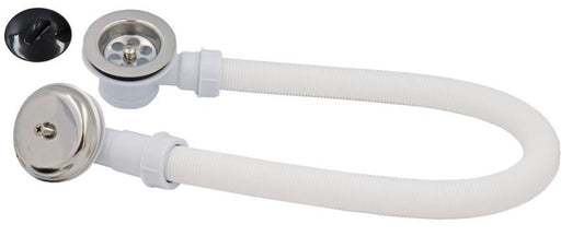 Desague Tina 1.1/2 Plastico con Rebalse Cd. 185000001 - FELGER