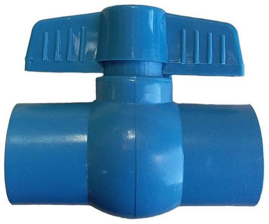 Llave Paso Bola PVC Sin Hilo