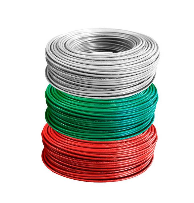 CABLE ELECTRICO DE COBRE ROJO/VERDE/BLANCO 100 MTS
